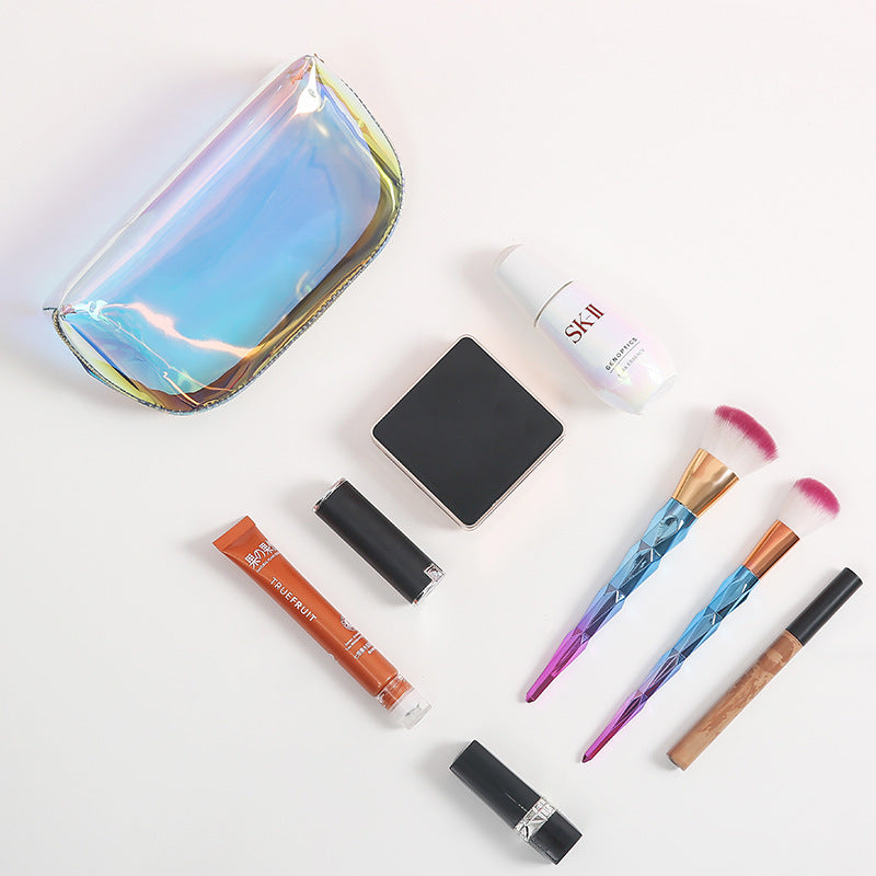 Wholesale Thickened TPU Laser Portable Cosmetic Bag